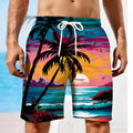 Men's Summer Short Beach Vacation Hawaiian 3D Printed Graphic Short