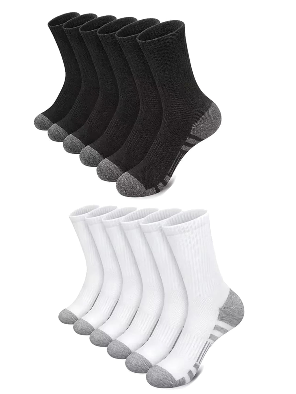 10/30 Pairs Men's Running Socks Soft Comfortable Summer Sweat Wicking Breathable Basketball Sports Socks for Active Lifestyle