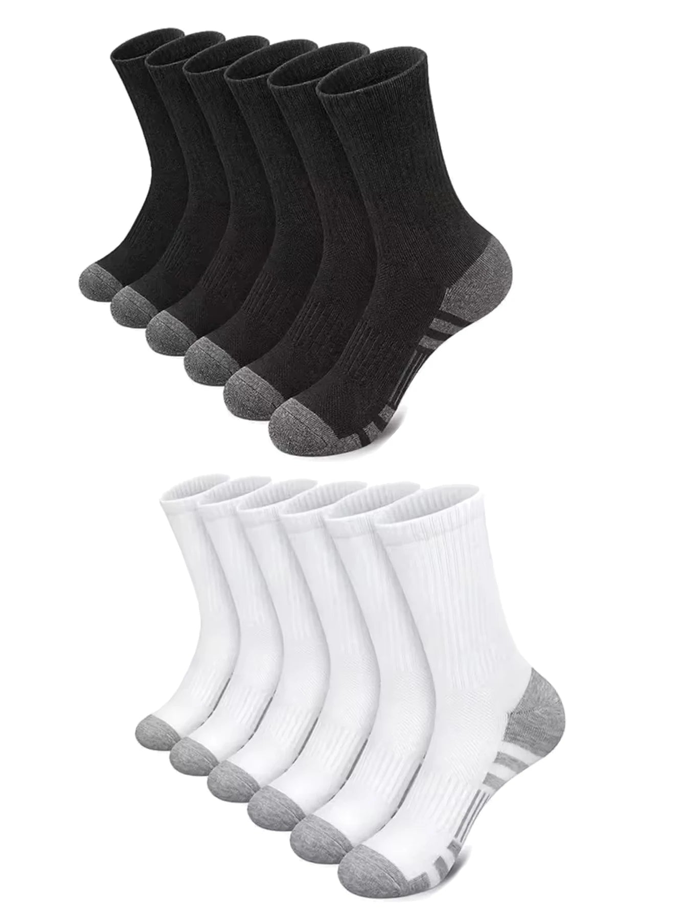 10/30 Pairs Men's Running Socks Soft Comfortable Summer Sweat Wicking Breathable Basketball Sports Socks for Active Lifestyle