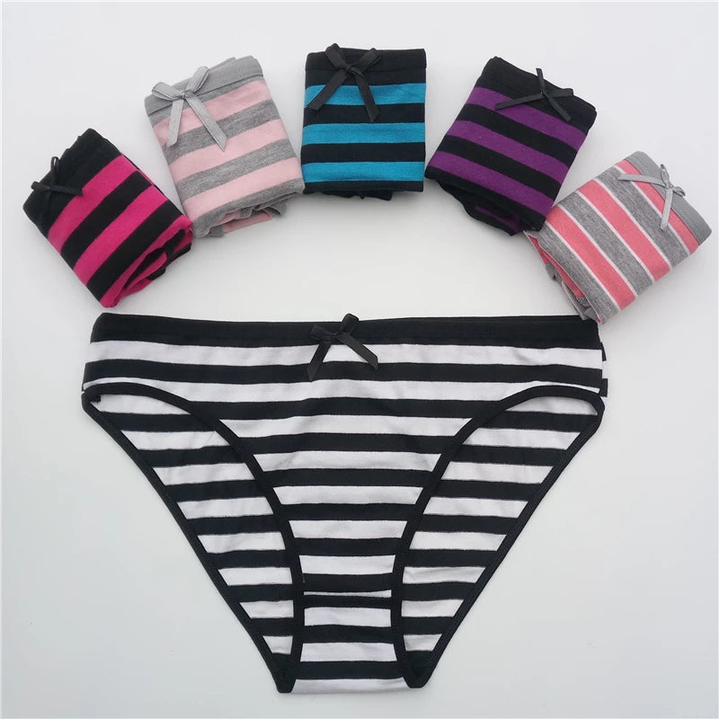 5 Pcs/set Women's cotton panties Girl Briefs Ms. Cotton underwear bikini underwear sexy Ladies Briefs