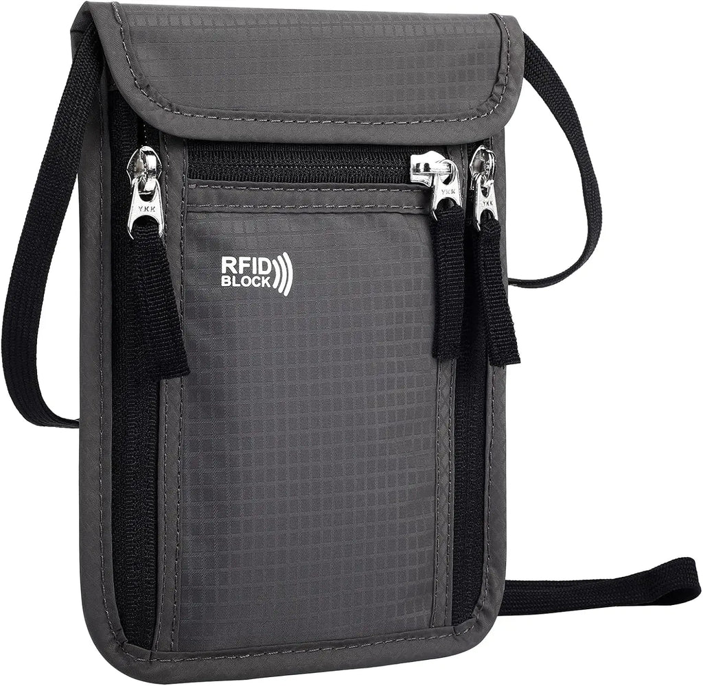 Travel Pouch Neck Wallet Family Passport Holder Organizer Case with RFID Blocking passport wallet travel wallet