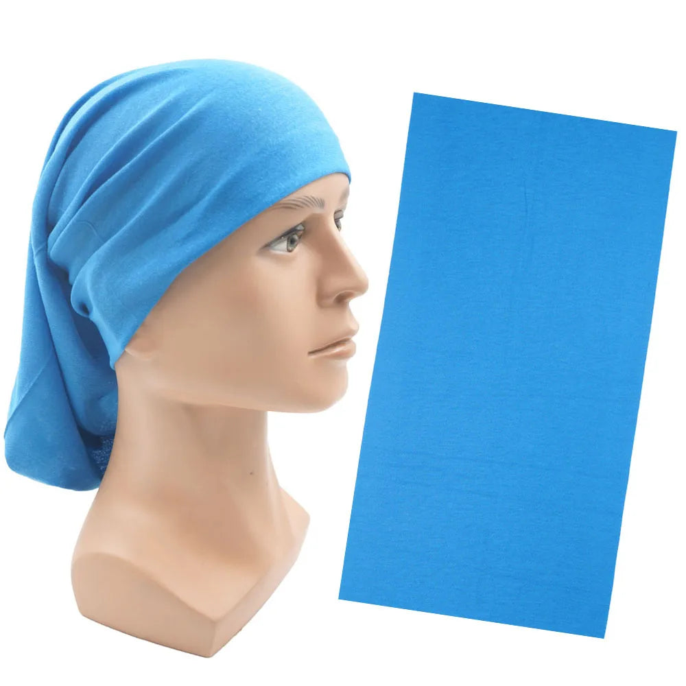 Outdoor Magic Bandana Solid Dyeing Color Cycling Hiking Scarves Fashion Headwrap Neck Tube Cover Fishing Windproof Face Mask