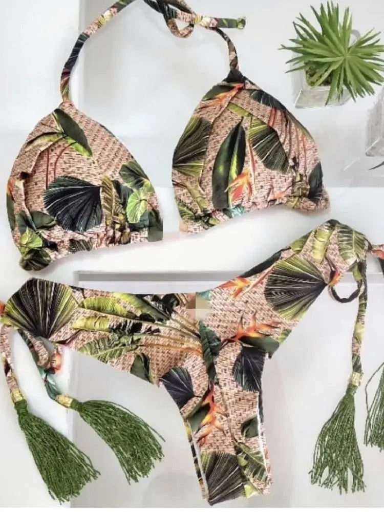 Tropakini Bikinis Set Hot Sport Swimwear Push-Up Padded Swimsuit  Exquisite Swimwear