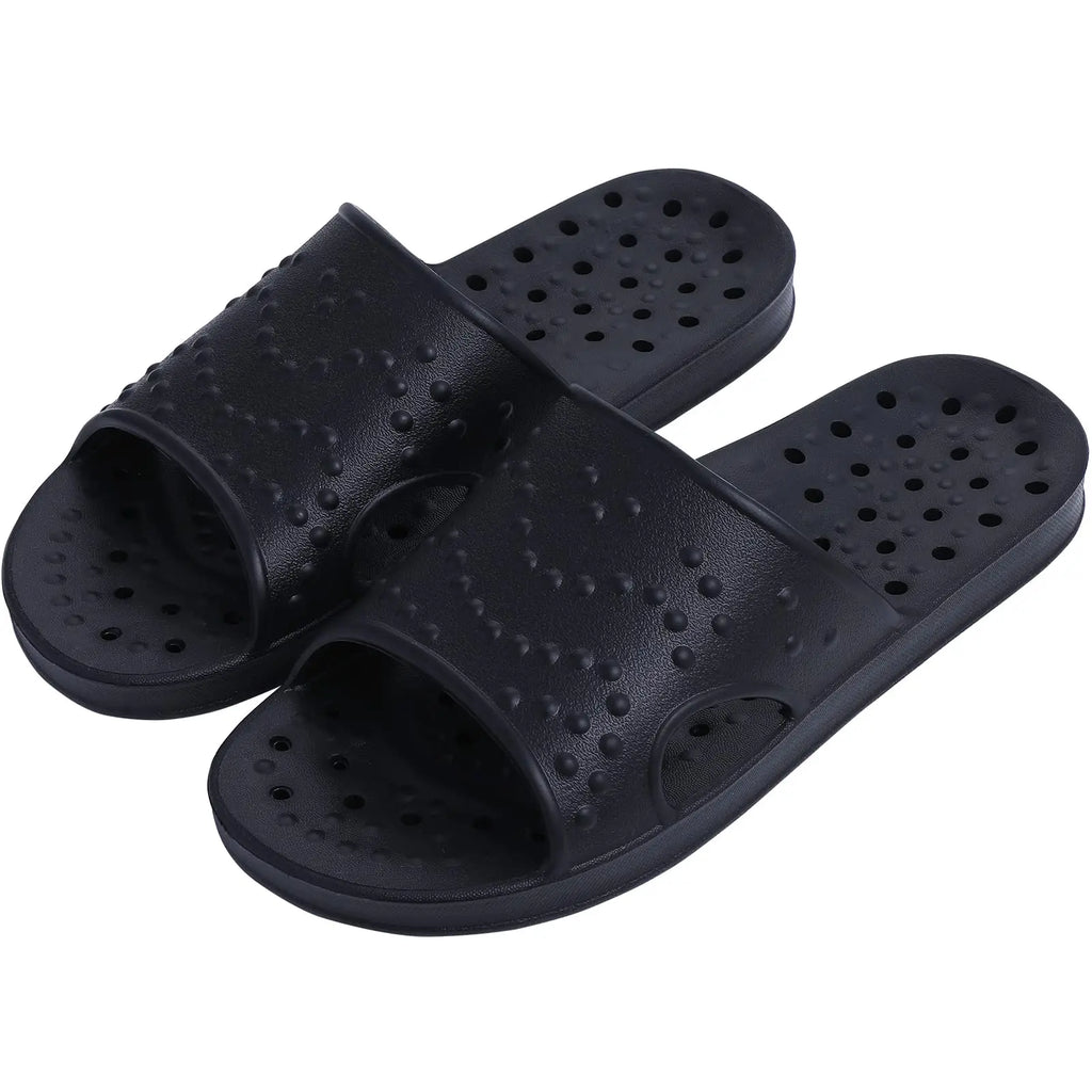 Comwarm Quick Drying Shower Slippers For Women/Men Beach Slides With Arch Support Super Soft Bathroom Slippers With Drain Holes