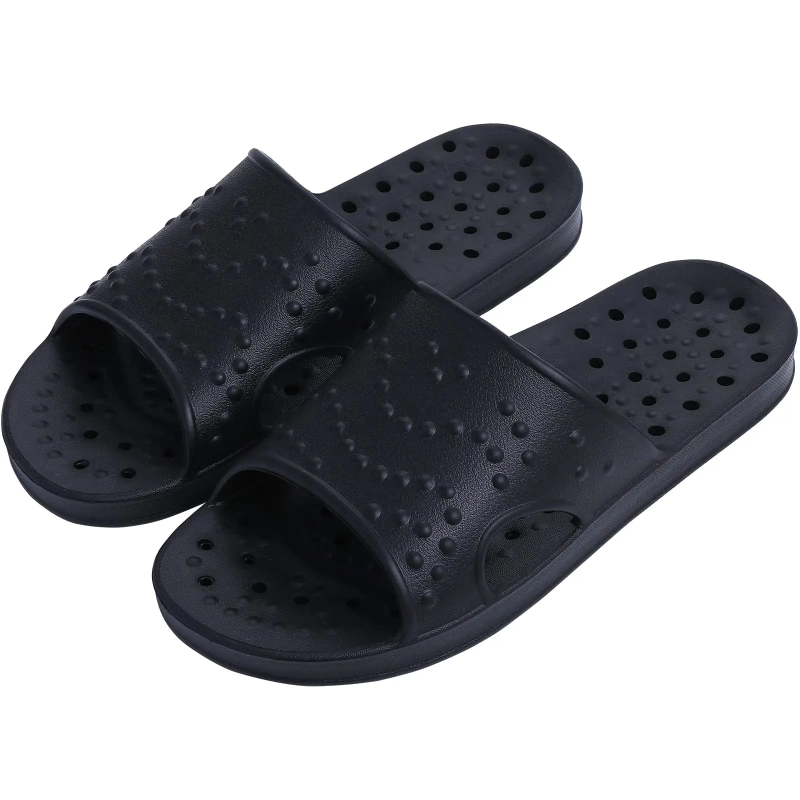 Comwarm Quick Drying Shower Slippers For Women/Men Beach Slides With Arch Support Super Soft Bathroom Slippers With Drain Holes