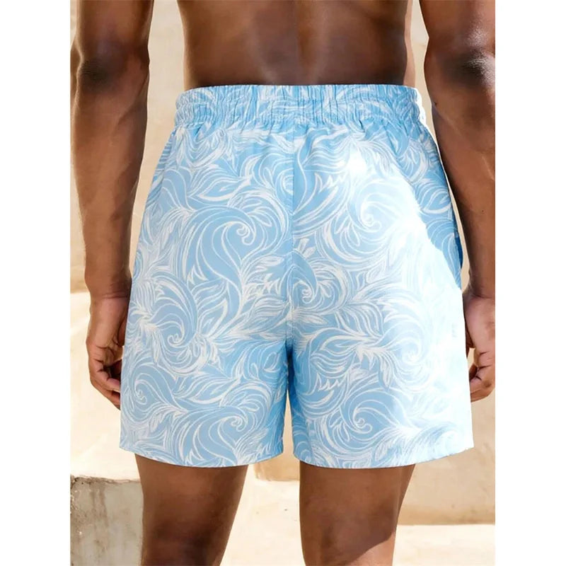 Men's Casual Board Short, Hawaii Style, Classic Fashion, ect Beach Shorts Quick Dry Trunks