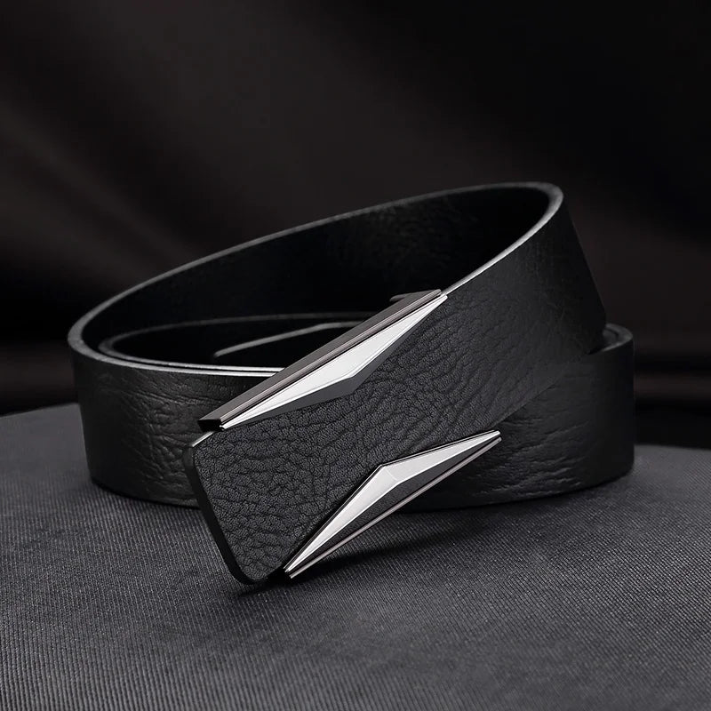 Luxury Brand Belts for Men  Fashion Shiny Coffee Design Buckle High Quality Waist Shaper Leather genuine Belts