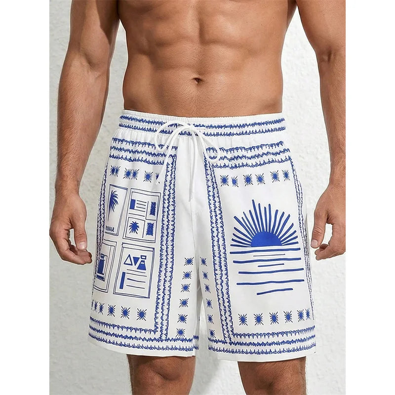 Men's Casual Board Short, Hawaii Style, Classic Fashion, ect Beach Shorts Quick Dry Trunks
