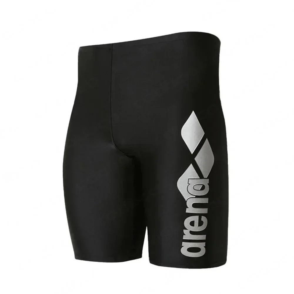 Men Swim Jammer Swimming Trunks Professional Swim Surf Trunks Summer Beach Lycra Quick Dry Uv Protection Gym Tights Shorts