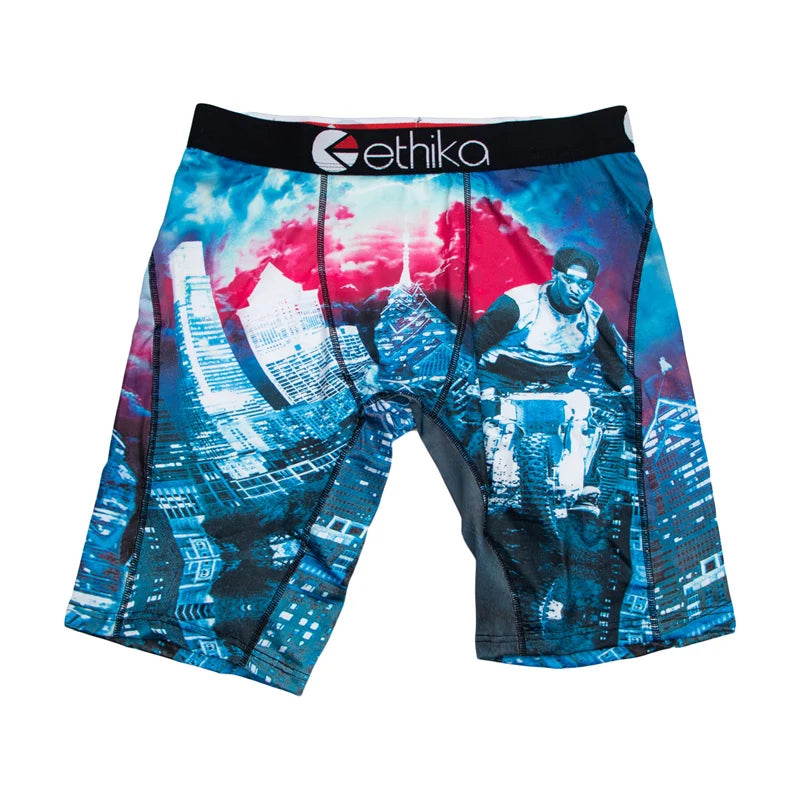 ETHIKA 1Pcs Men Underwear Breathable Mesh Crotch Mens Boxershorts Plus Size Sexy Man Swimming Underpants Men's Panties Boxers