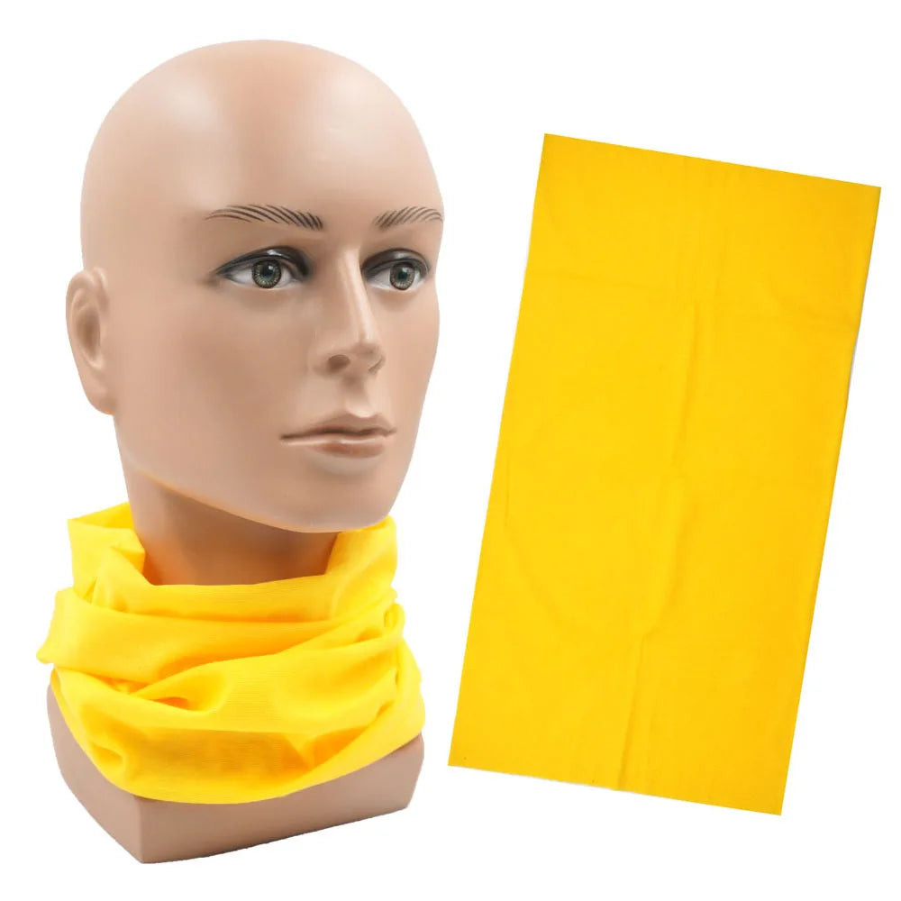 Outdoor Magic Bandana Solid Dyeing Color Cycling Hiking Scarves Fashion Headwrap Neck Tube Cover Fishing Windproof Face Mask