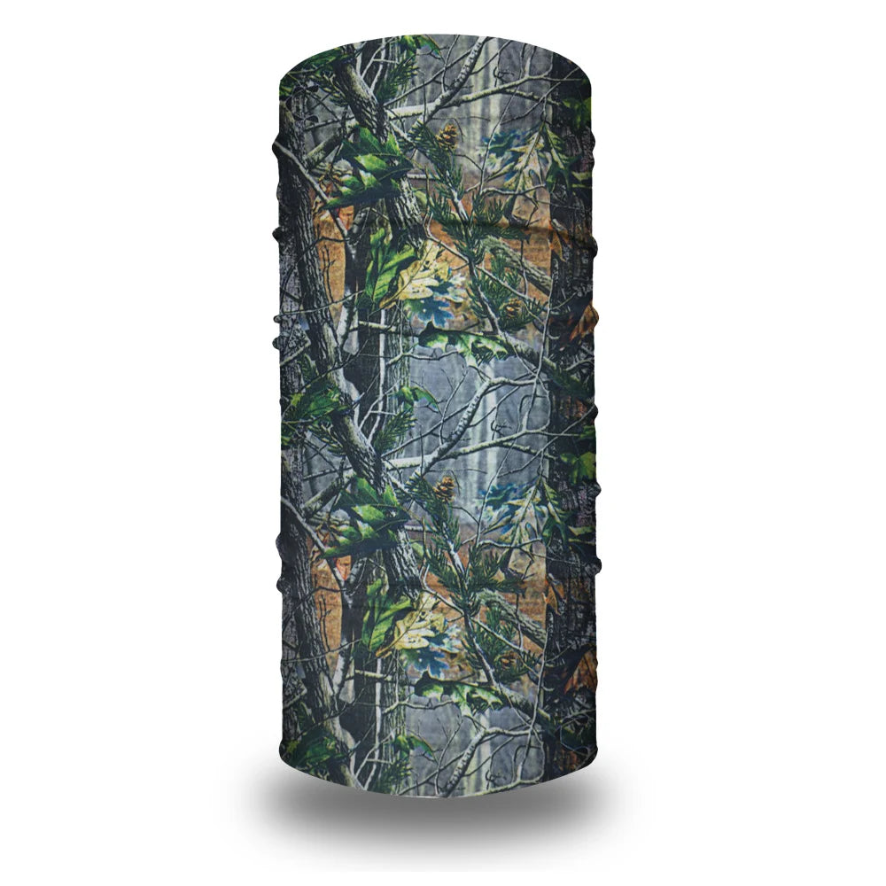 Multi-Purpose Camo Hunting Tactical Bandana Seamless Neck Gaiter Tube Mask Face Shield Hiking Camping Realtree Printed Scarf