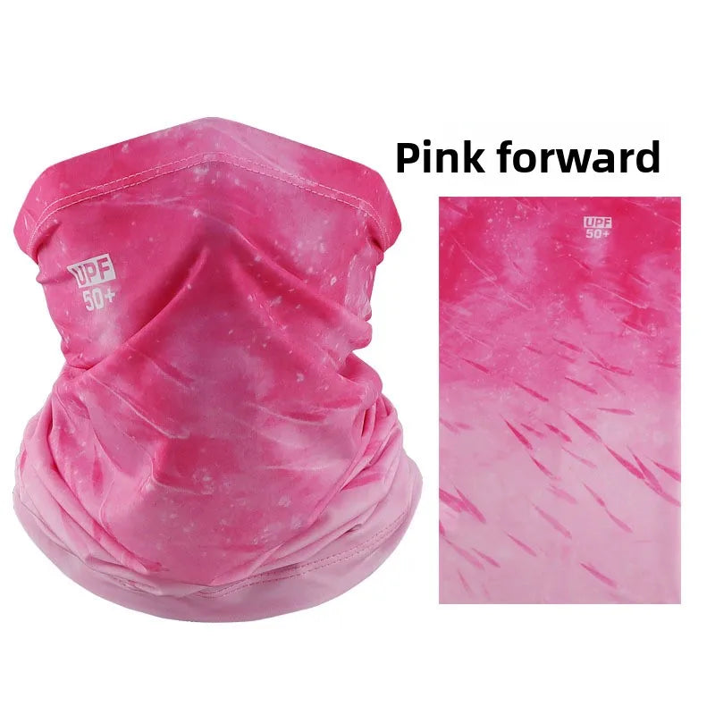 Sun protection face mask, cycling sun protection neck gaiter, unisex fishing ice silk magic headscarf, summer thin neck scarf