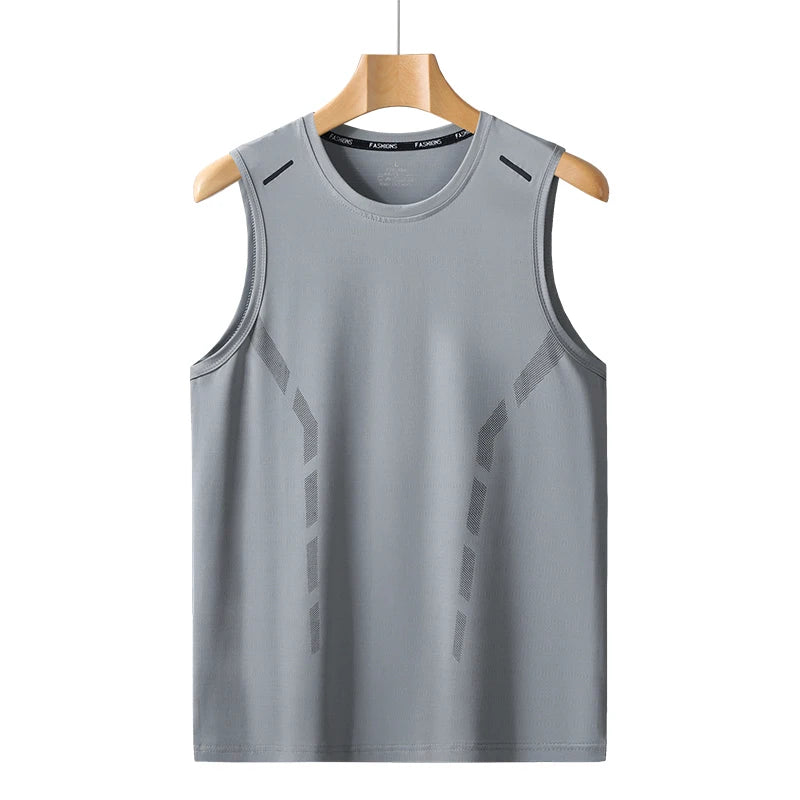 Quick Dry Sleeveless T-Shirt for Men Breathable Lightweight Plus Size Tank Top