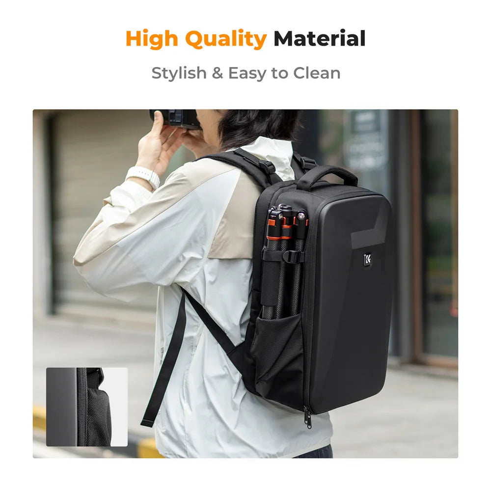 K&F CONCEPT 22L Camera Bag Large Capacity Travel Photography Backpack Waterproof Men's backpack Bag DSLR/SLR Camera Rain Cover