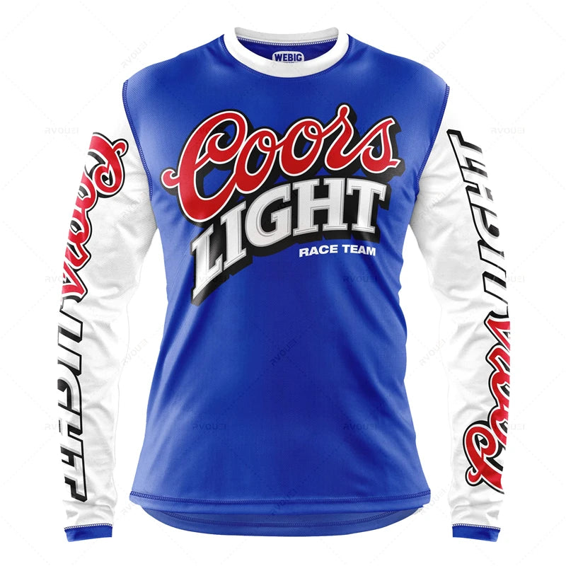 Camping Downhill Jerseys, Mountain Bike, MTB Shirts,Offroad MX Motorcycle Clothing, Motocross Sportwear, Fishing Hunting Clothes
