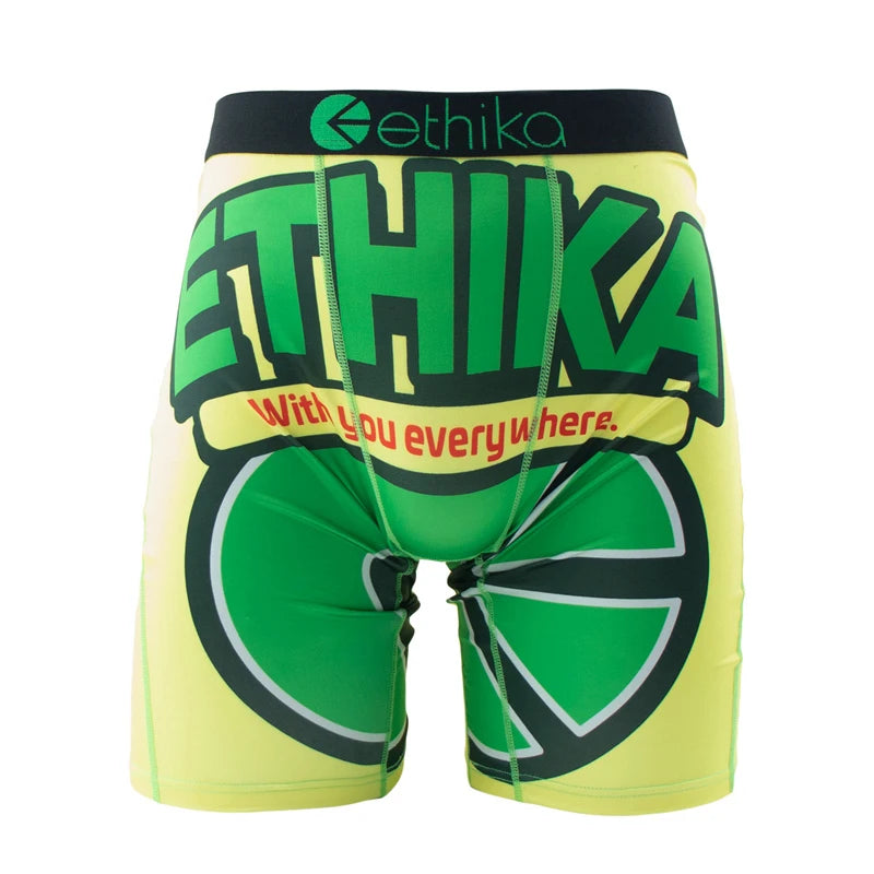 ETHIKA 1Pcs Men Underwear Boxers Breathable Mesh Crotch Mens Panties Plus Size S-3XL Summer Man Underpants Men's Boxers Briefs
