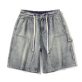 Fashion Streetwear Men's Denim Shorts Summer Loose Vintage