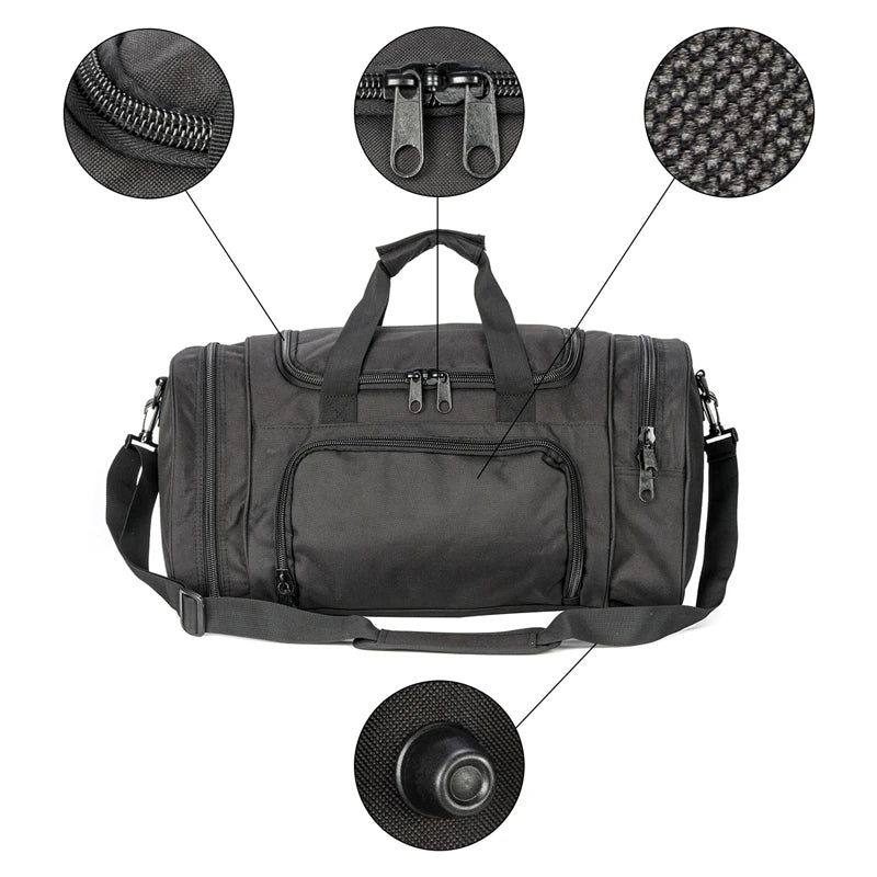 Lightweight Sports Travel Duffel Bag for Men and Women  carry-on luggage Gym Bag with Shoes Compartment for Women & Men