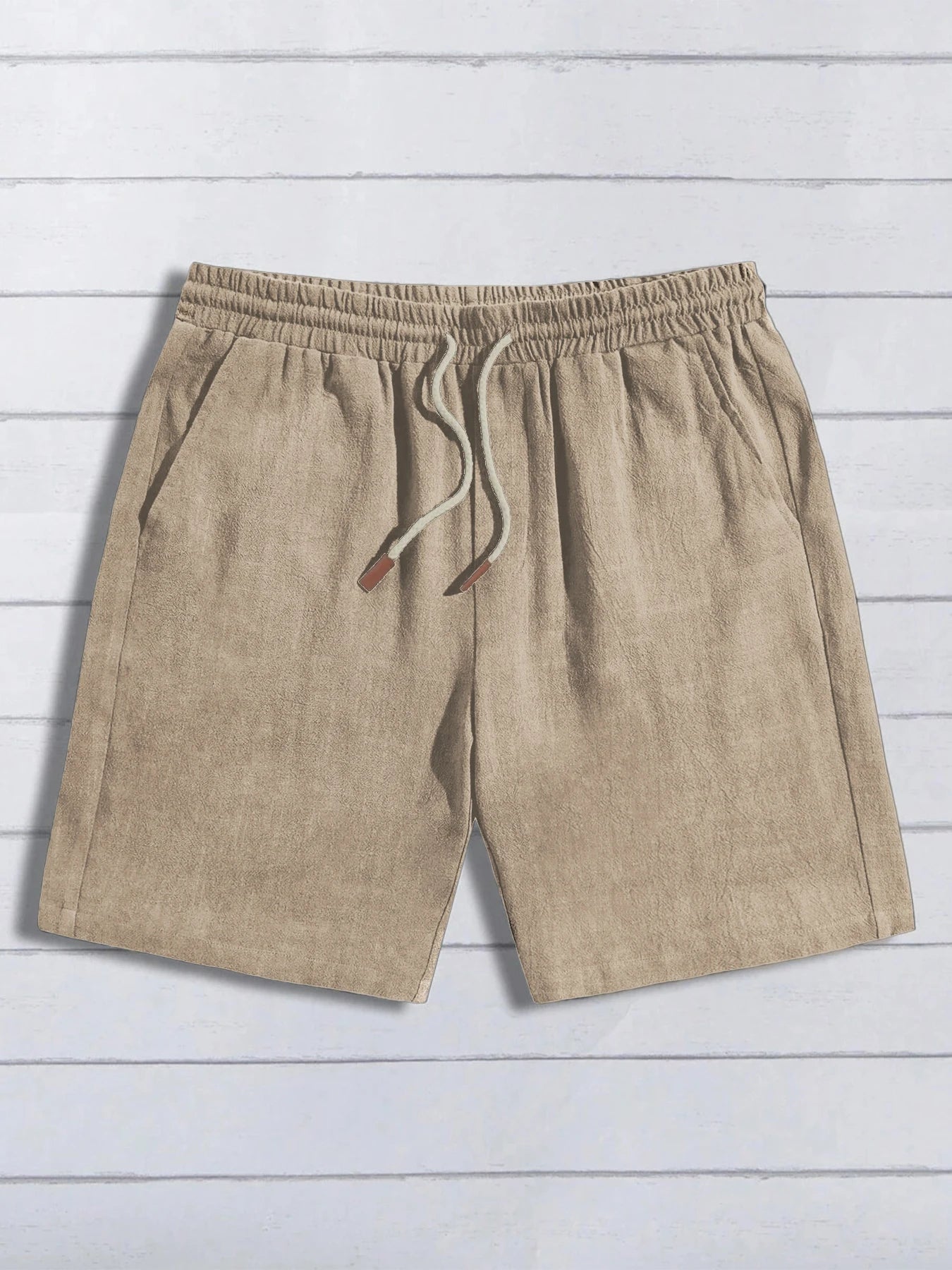 Thin linen shorts for men, loose and casual, five-inch pants, cotton and linen, breathable