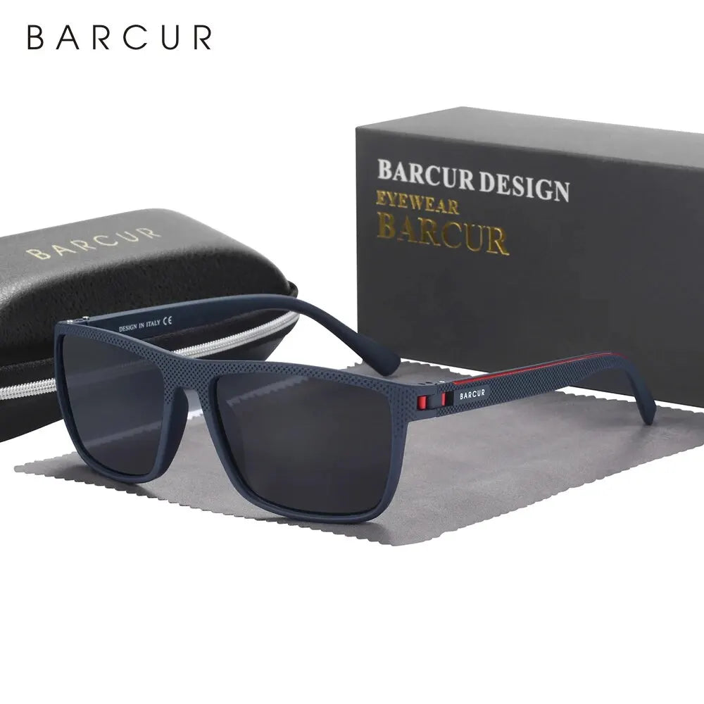 BARCUR Sunglasses Men Polarized Light Weight Sports Sun Glasses Women Eyewear Accessory Oculos UVAB Protection