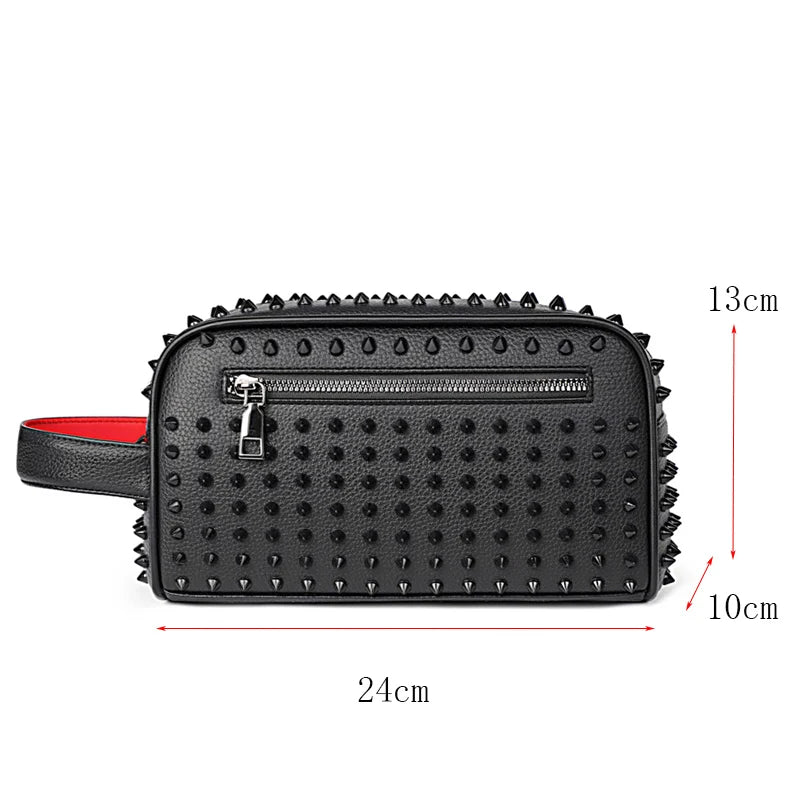 Fashion Rivet Design Men/Women High Quality Bag PU Leather