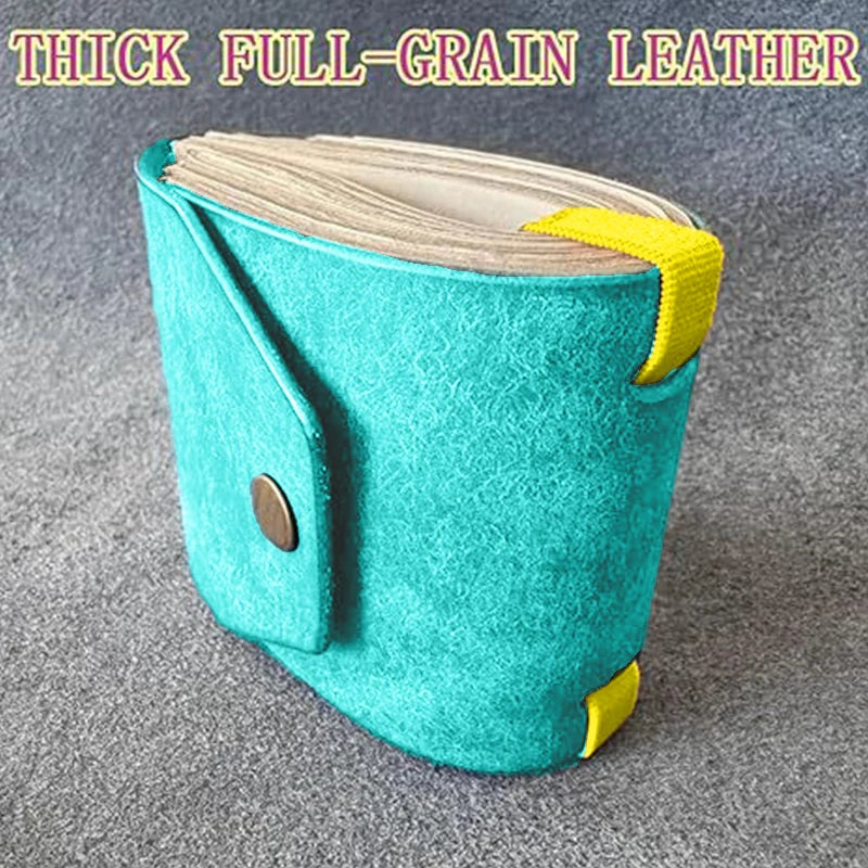 Leather Money Wallet Organizer, The Cash Wrap Wallet, Handy Fast Cash Access Money Holder, Small Compact Luxury Pocket Wallet