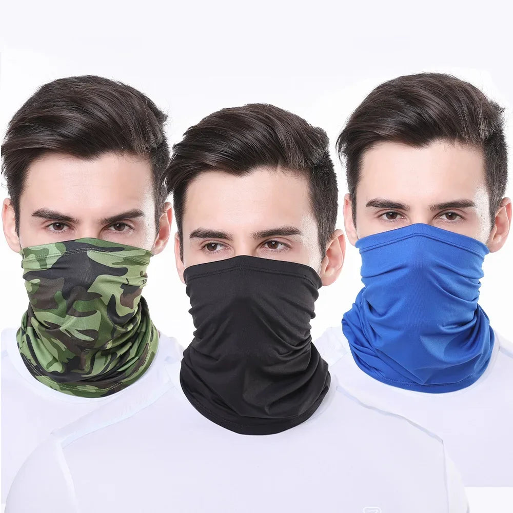 Hiking Scarves, Outdoor Headscarves, Bandana, UV Protection, Breathable Fishing Face Neck Tube Head Cover Wrap Gaiter