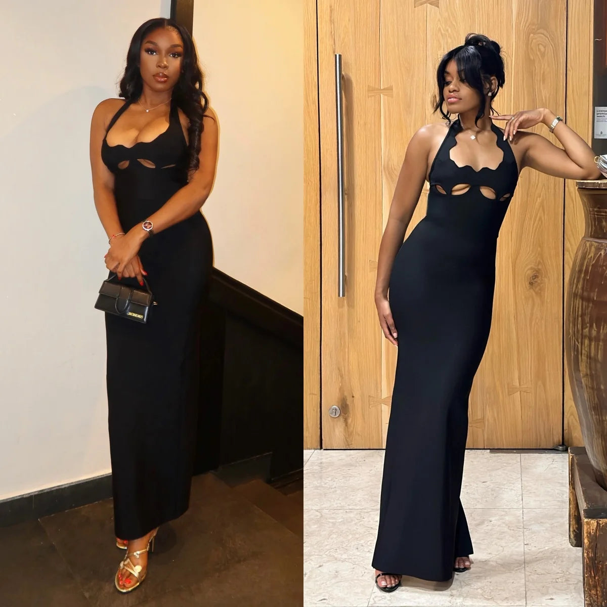 Evening Party Celebrity BodyLong Dress