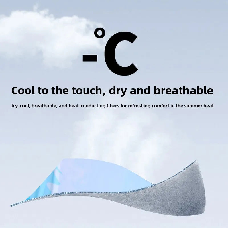 Sun protection face mask, cycling sun protection neck gaiter, unisex fishing ice silk magic headscarf, summer thin neck scarf
