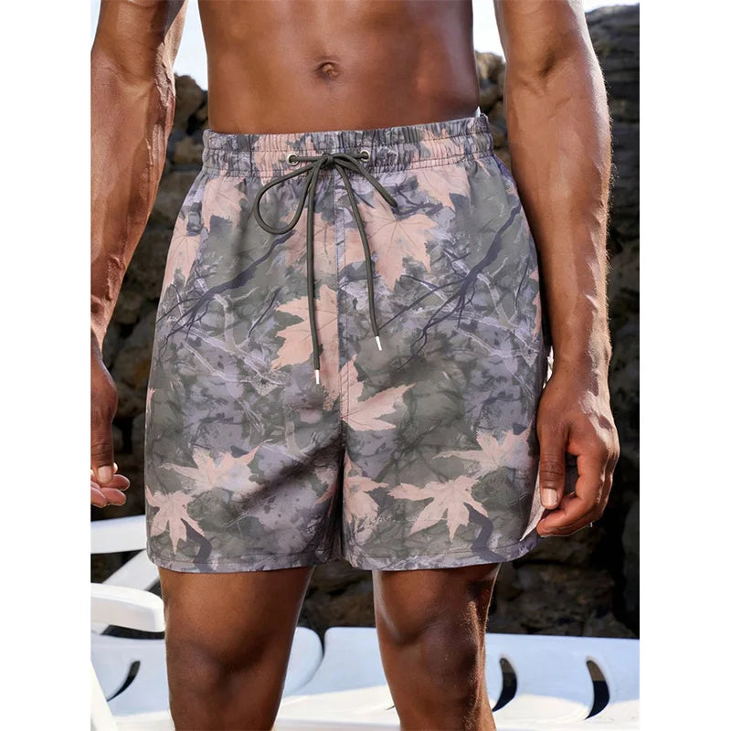 Men's Casual Board Short, Hawaii Style, Classic Fashion, ect Beach Shorts Quick Dry Trunks