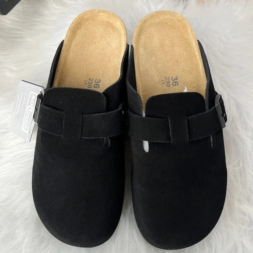 Men's and women's cork slippers, fashionable summer sandals, beach and outdoor casual sandals