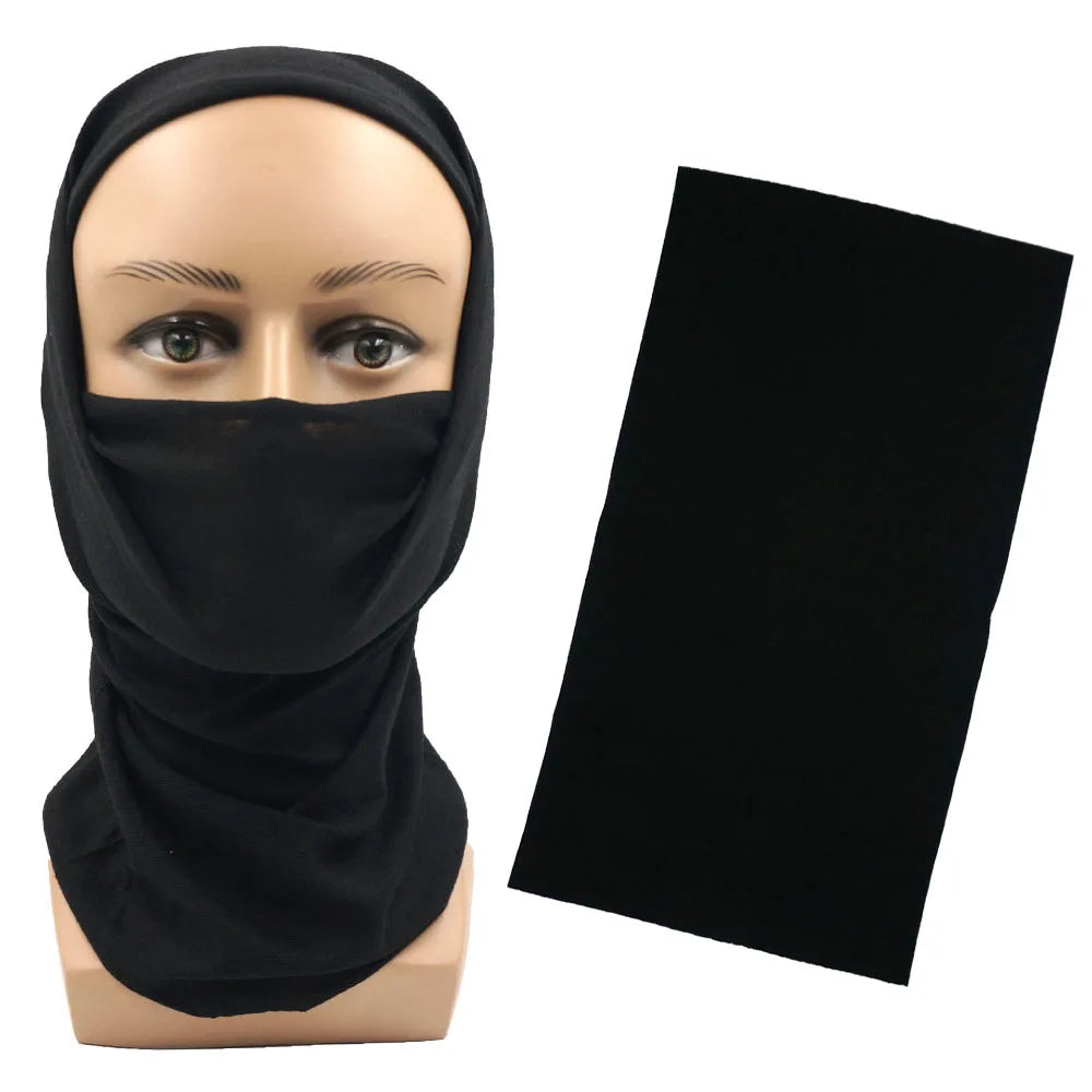 Outdoor Magic Bandana Solid Dyeing Color Cycling Hiking Scarves Fashion Headwrap Neck Tube Cover Fishing Windproof Face Mask