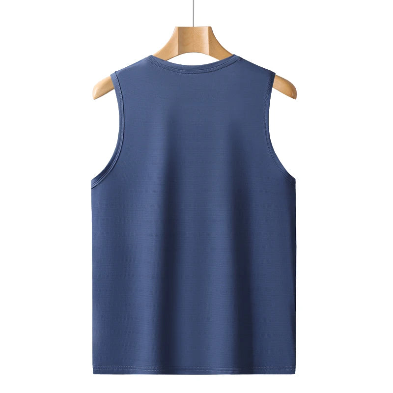 Quick Dry Sleeveless T-Shirt for Men Breathable Lightweight Plus Size Tank Top